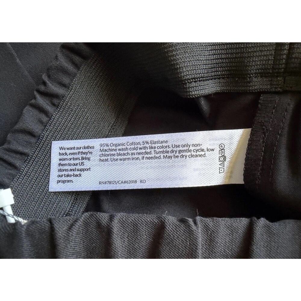 Eileen Fisher Black Stretch Twill Ankle Pants XSP Petite Pull On NWT Classic - Picture 11 of 16